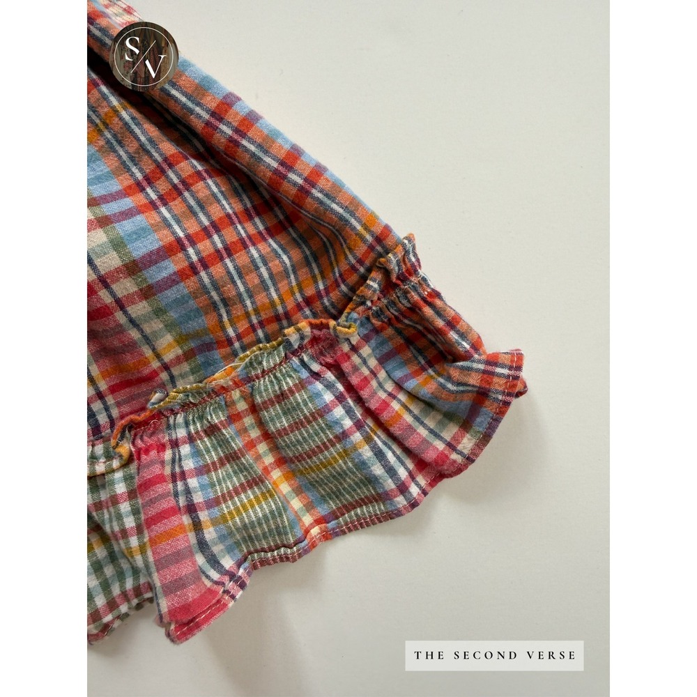 Ralph Lauren Baby Girls Multi Plaid Sundress Coattgecore Bloomers Set 6-12M - Picture 5 of 15